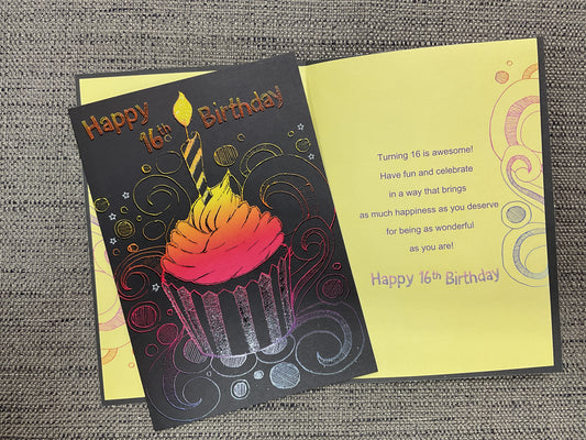 16th Birthday Card