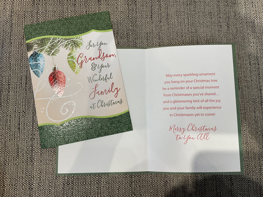 Grandson + Family Christmas Card