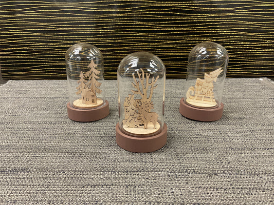 Lighted Glass Holiday Decor