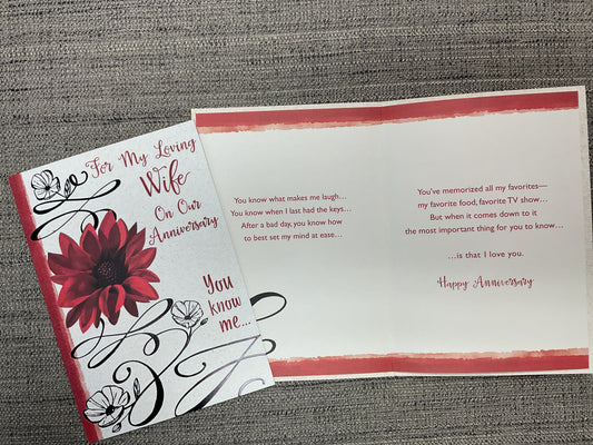 Wife Anniversary Card