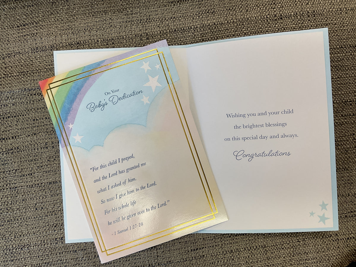 Baby Dedication Card