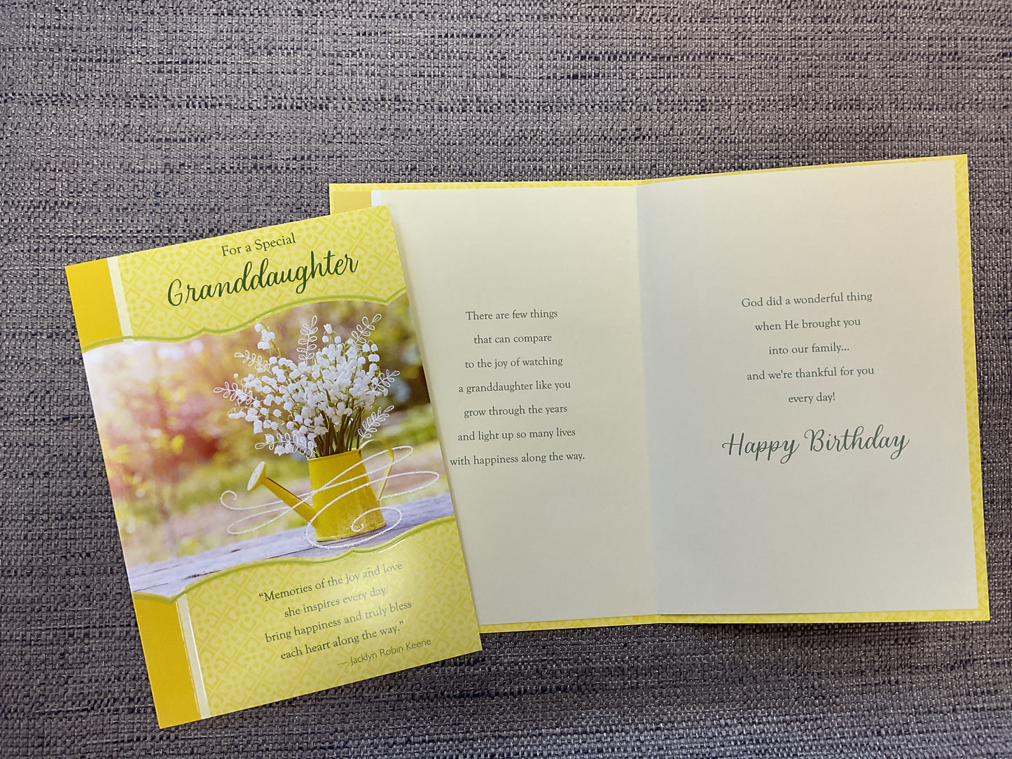 Granddaughter Religious Birthday Card