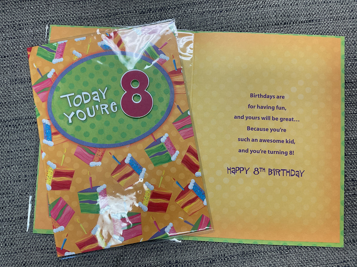 Age 8 Birthday Card