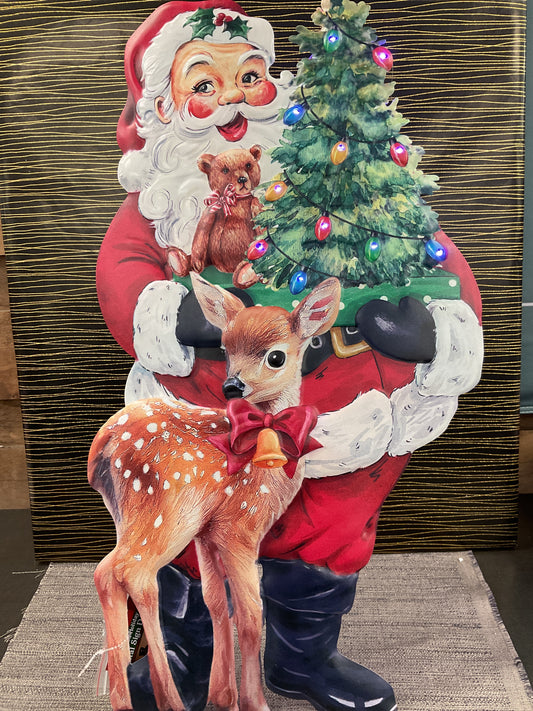 Metal Christmas Light up Sign