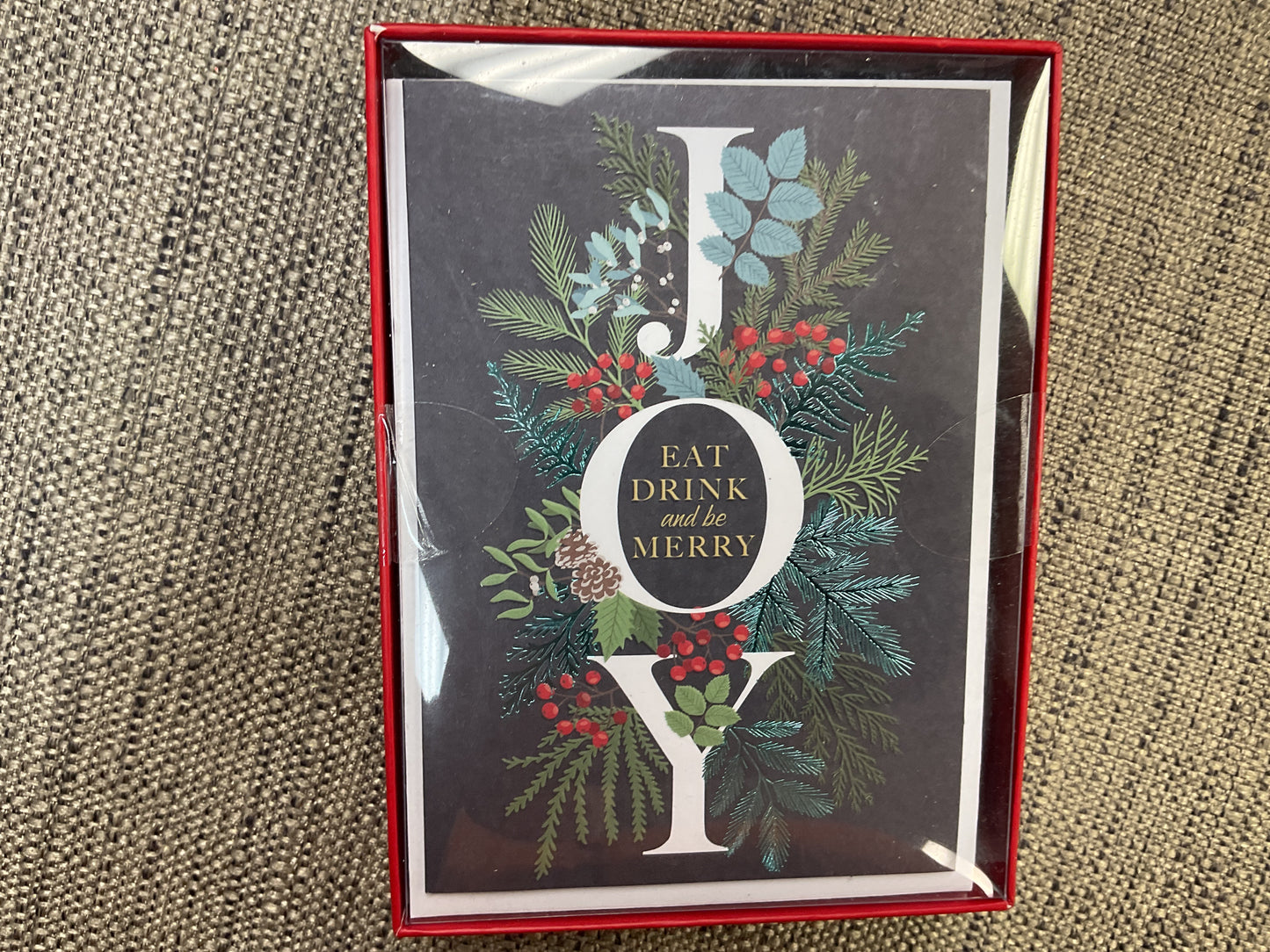 Eat Drink and be Merry Boxed Christmas Card