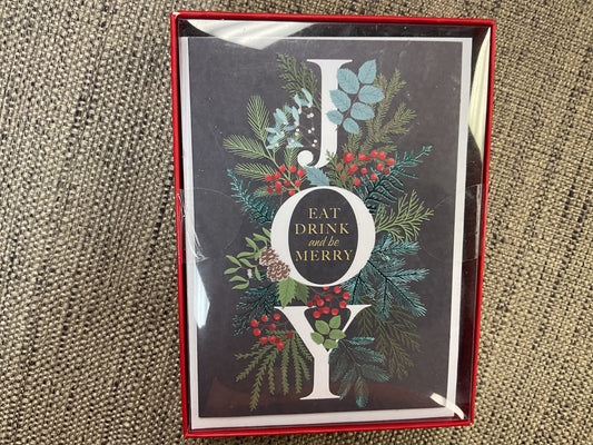 Eat Drink and be Merry Boxed Christmas Card