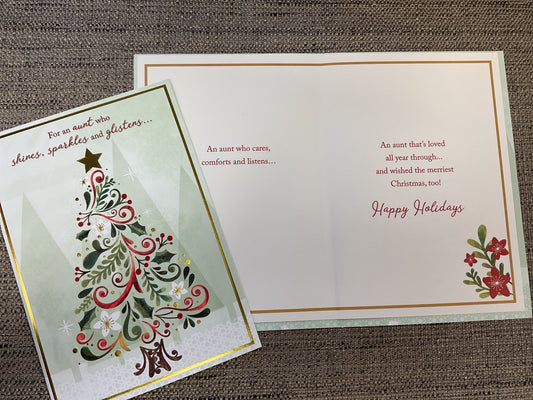 Aunt Christmas Card