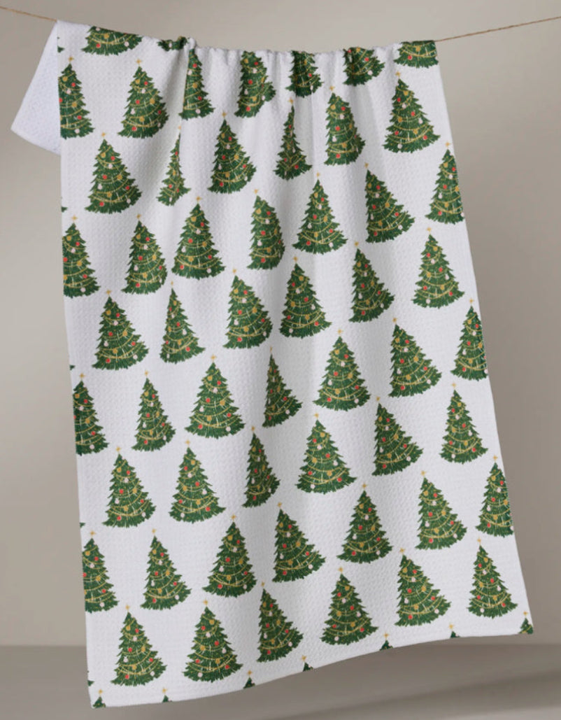 Geometry Winter & Holiday Tea Towels