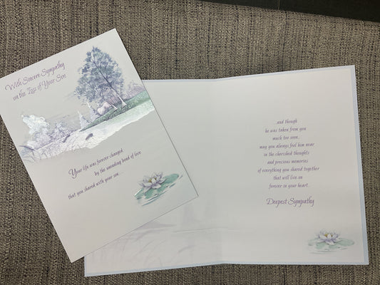 Loss of Son - Sympathy Card