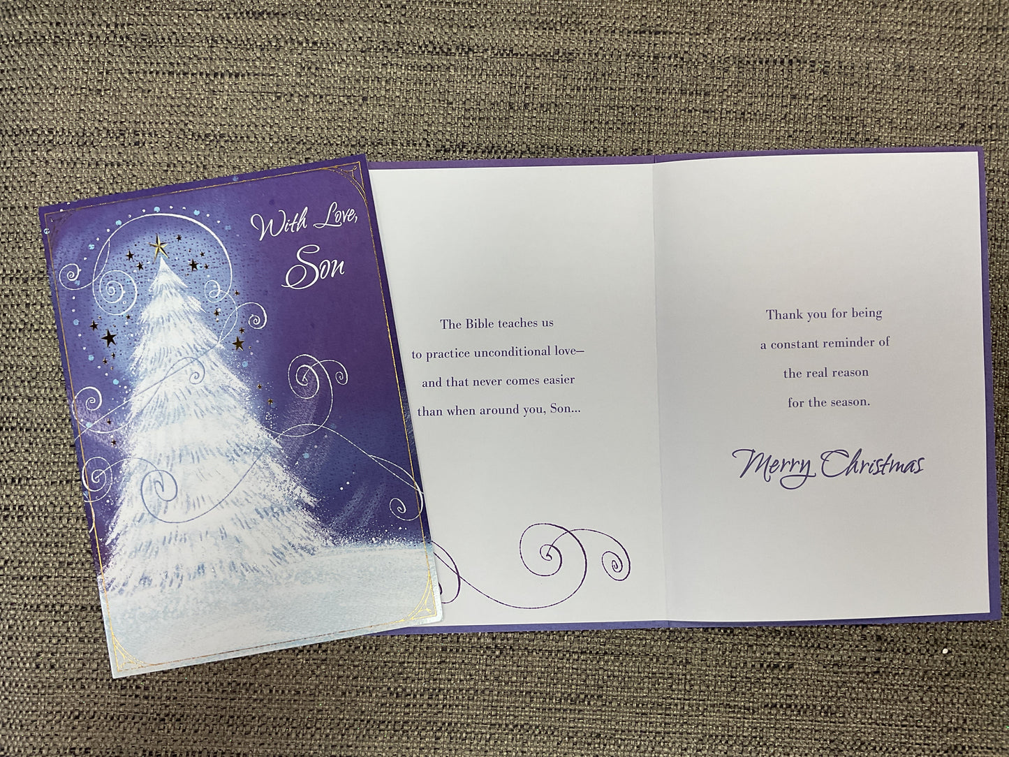 Son Religious Christmas Card