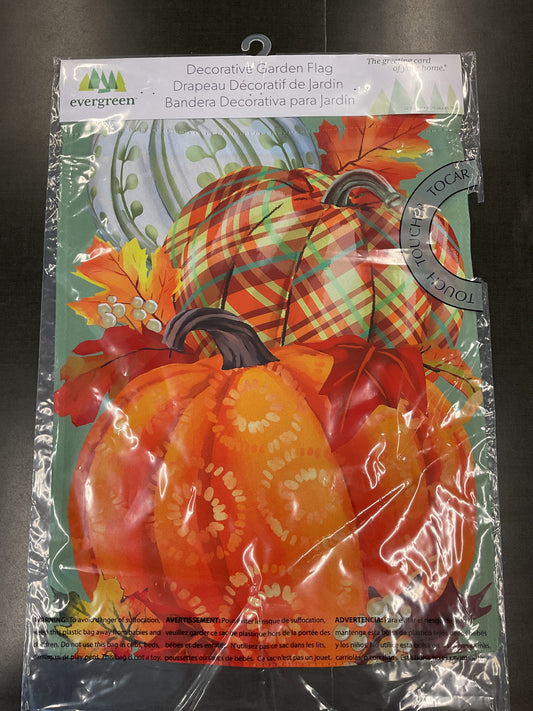 Painted Fall Pumpkins Garden Flag