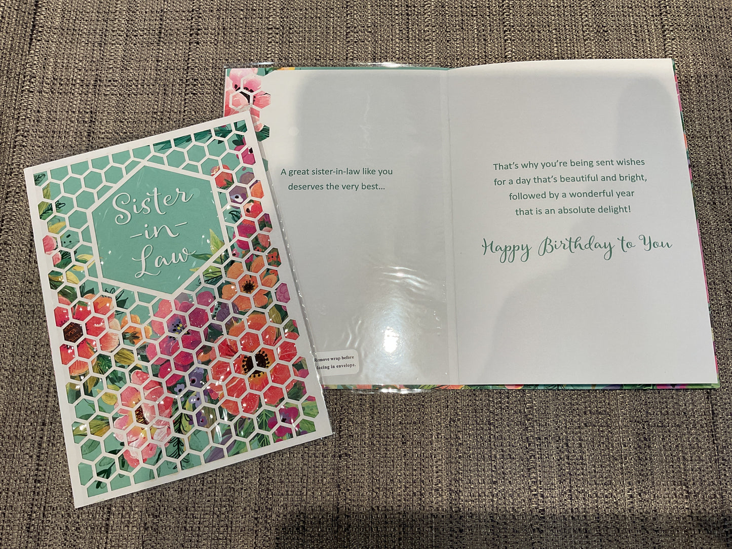 Sister-in-Law Birthday Card