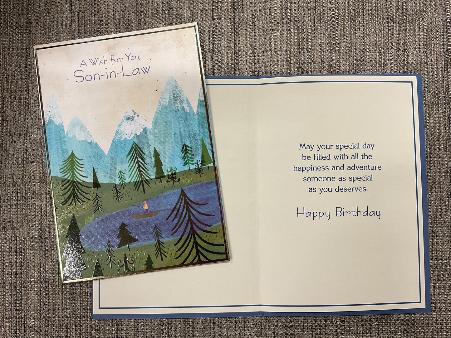 Son-in- Law Birthday Card