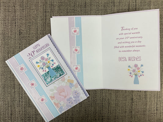 20th Anniversary Card