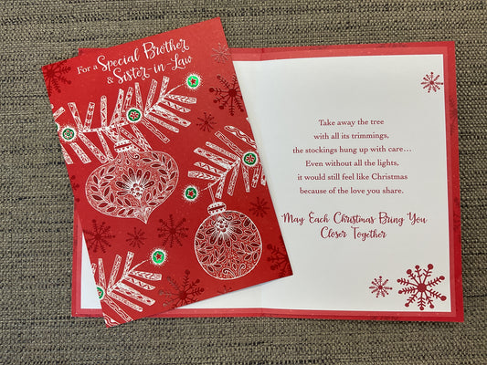 Brother & Sister-in-Law Christmas Card