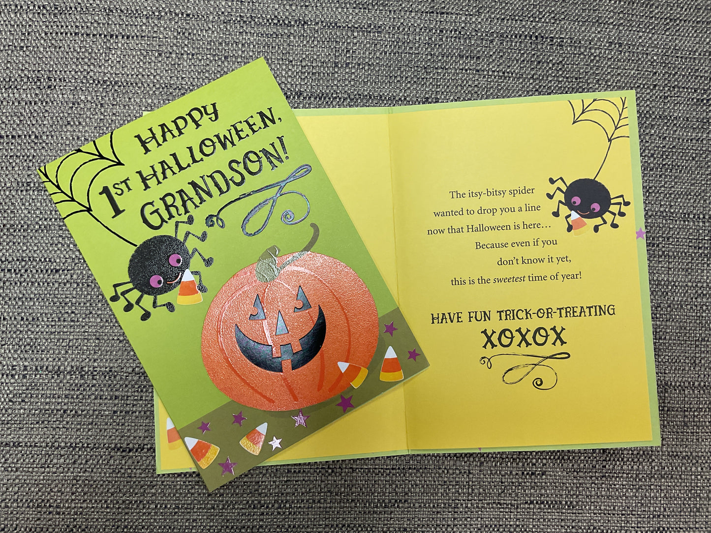 Happy 1st Halloween Grandson! - Halloween Card