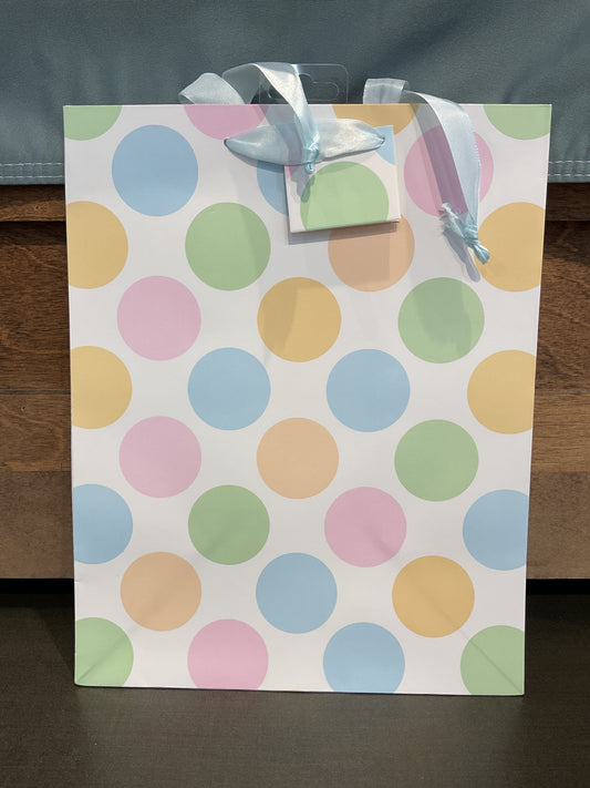 Pastel Polka Dot Gift Bag