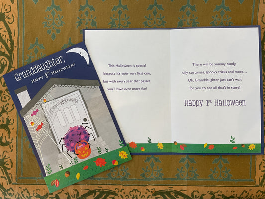 Granddaughter’s 1st Halloween Card