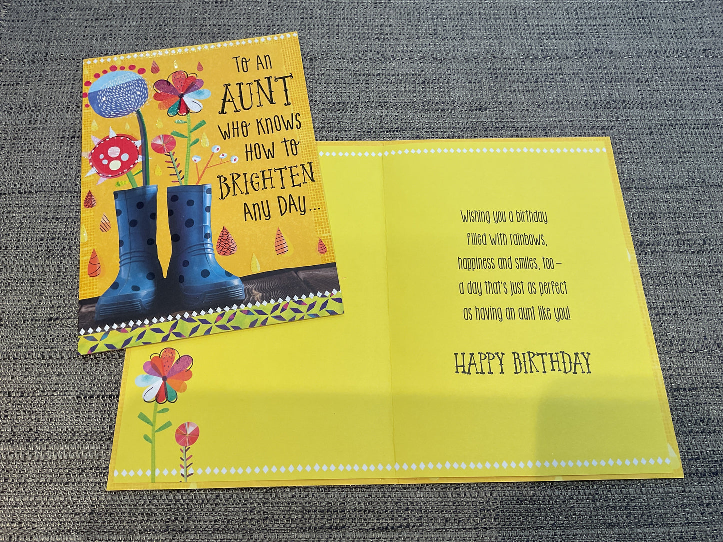 Aunt Birthday Card From Child