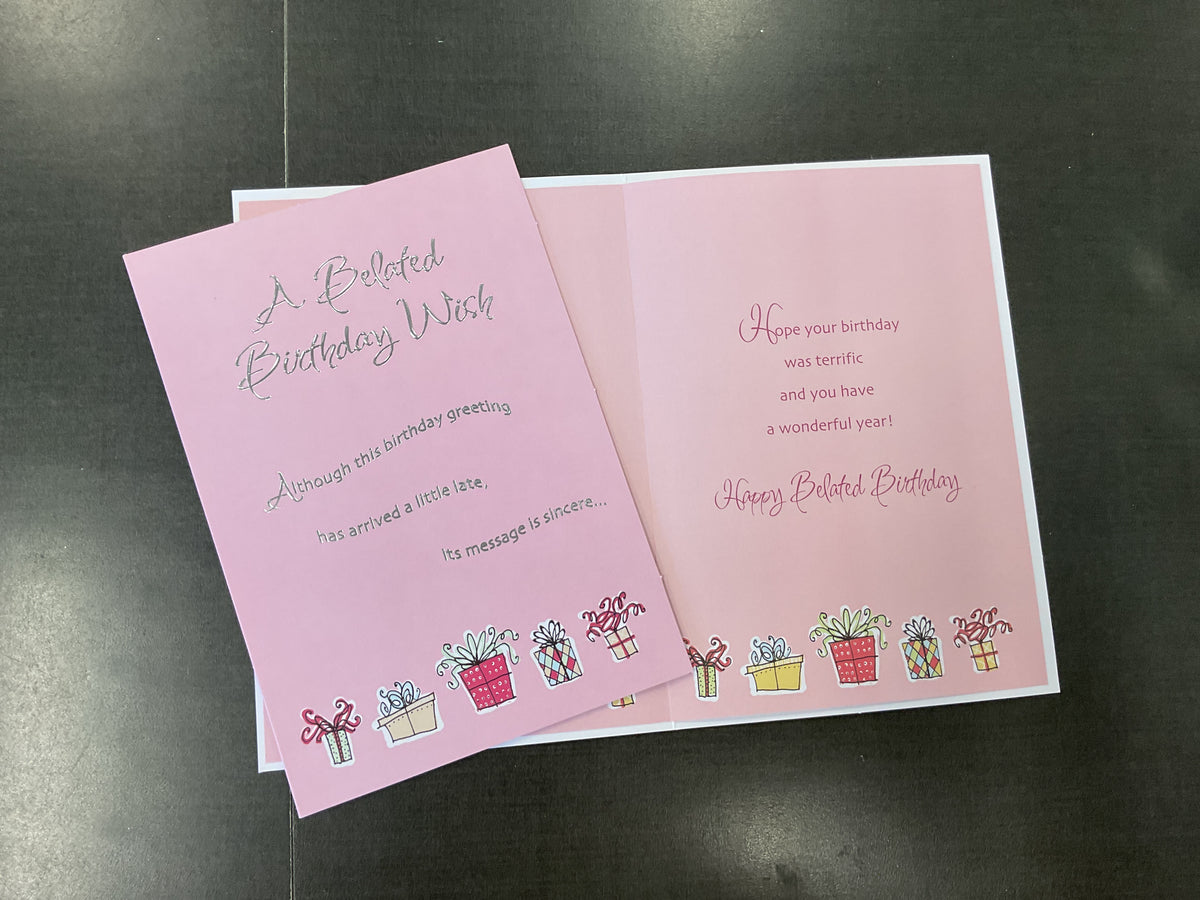 Belated Birthday Card