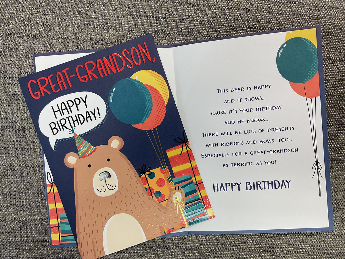 Great-Grandson Birthday Card