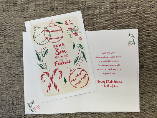 Son & Fiancé Christmas Card