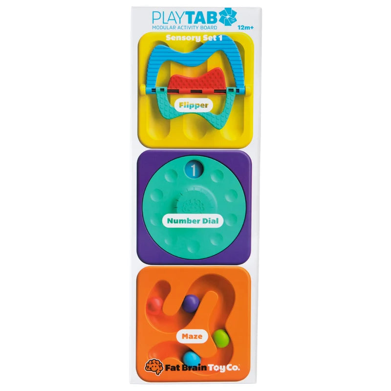 Fat Brain Play Tab: Modular Magnetic Sensory Activity Board for Toddlers