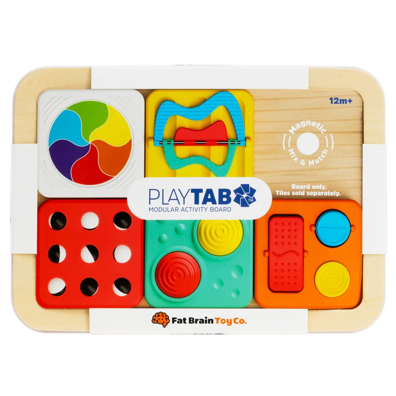 Fat Brain Play Tab: Modular Magnetic Sensory Activity Board for Toddlers