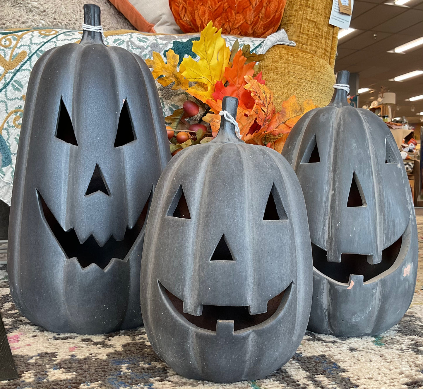 Terracotta Jack-o-lanterns