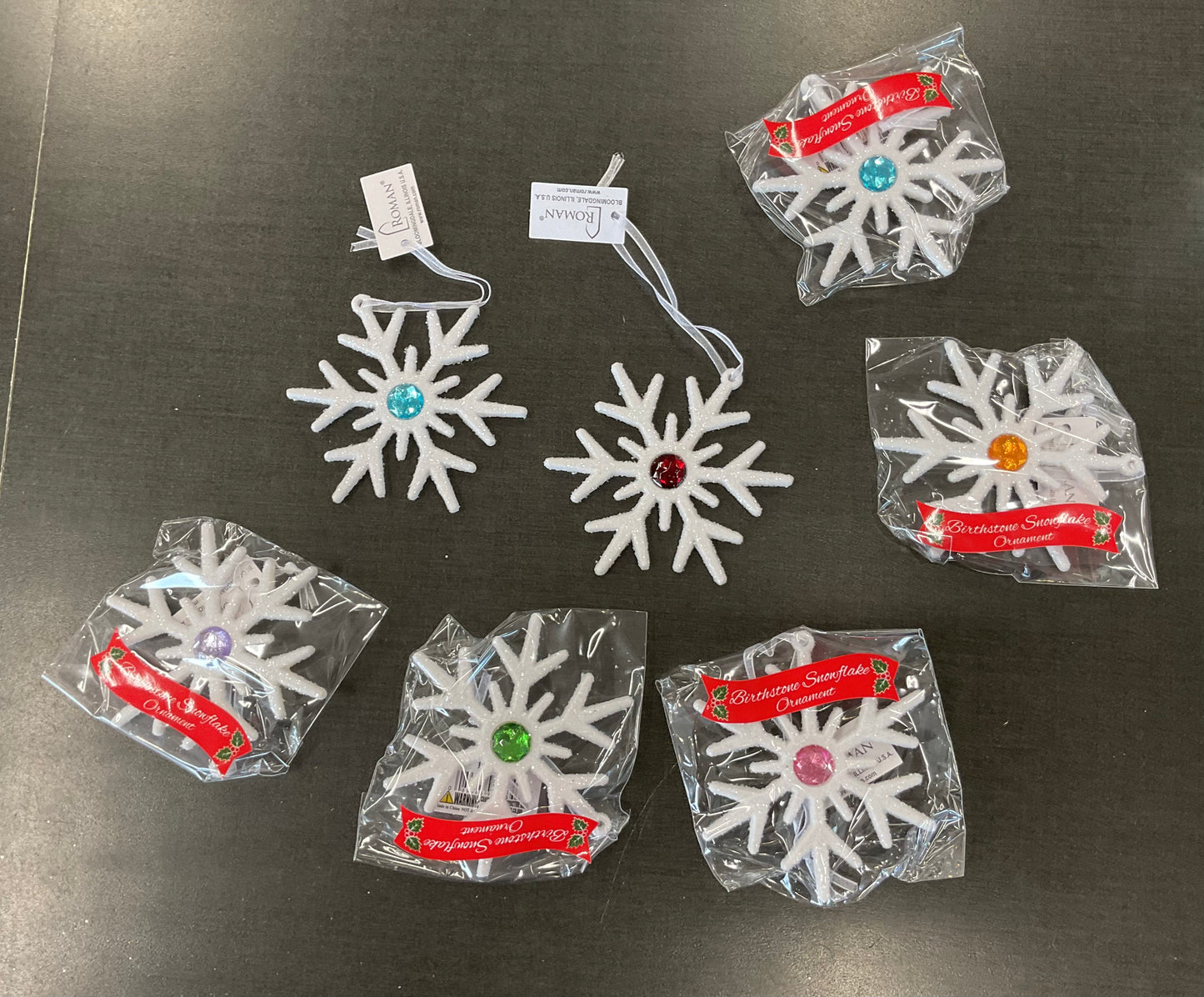Snowflake Birthstone Ornament