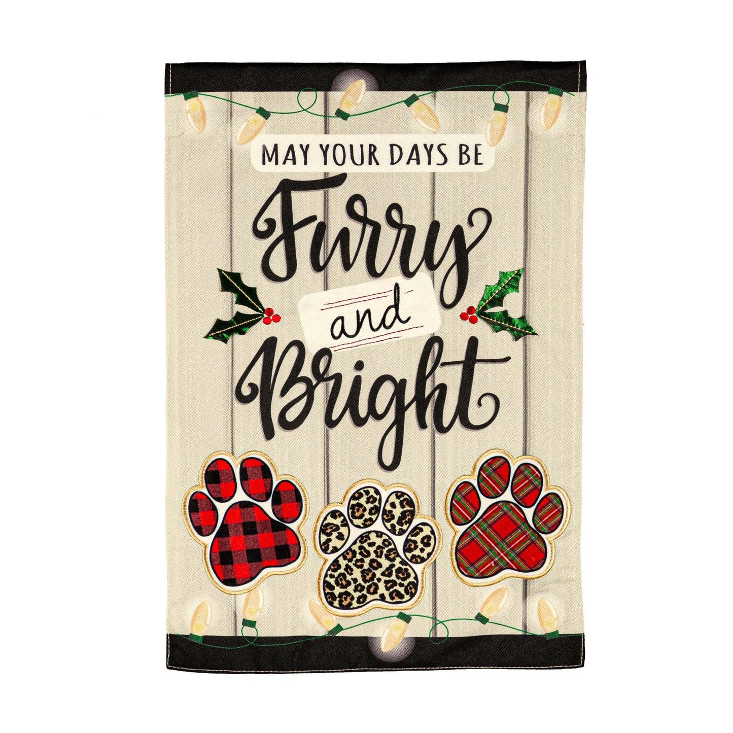 Furry and Bright Garden Flag