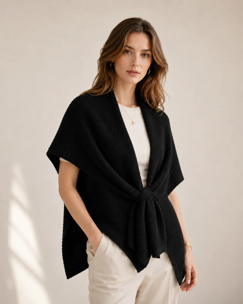 Knit Pull Thru Scarf/Poncho