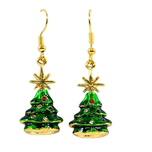 Retro-Looking Tree Earring