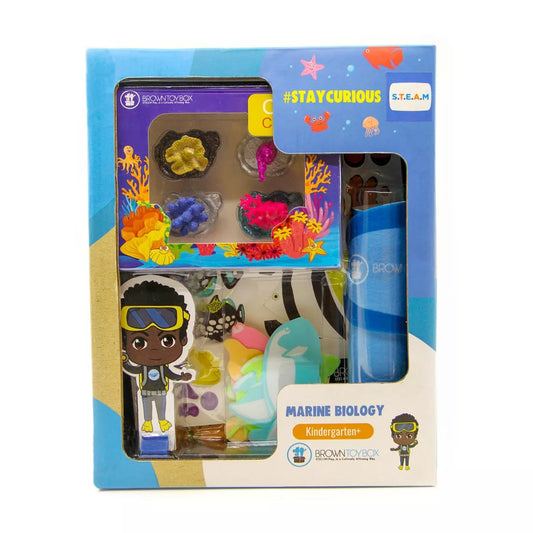 Marine Biology STEAM Kit Brown Toy Box