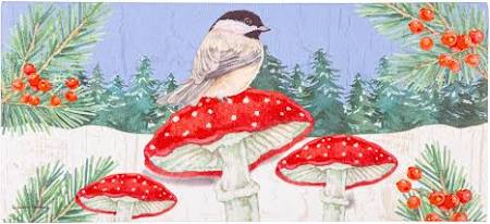 Chickadee and Winter Switch Mat