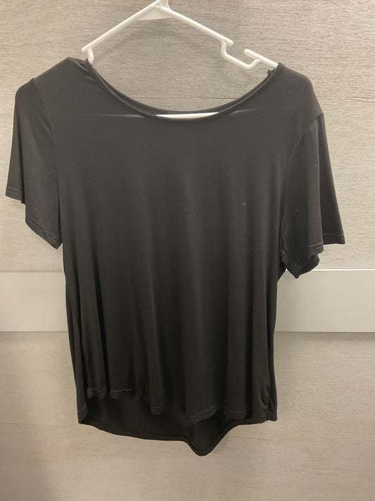Black Stretch Short Sleeve Shirt