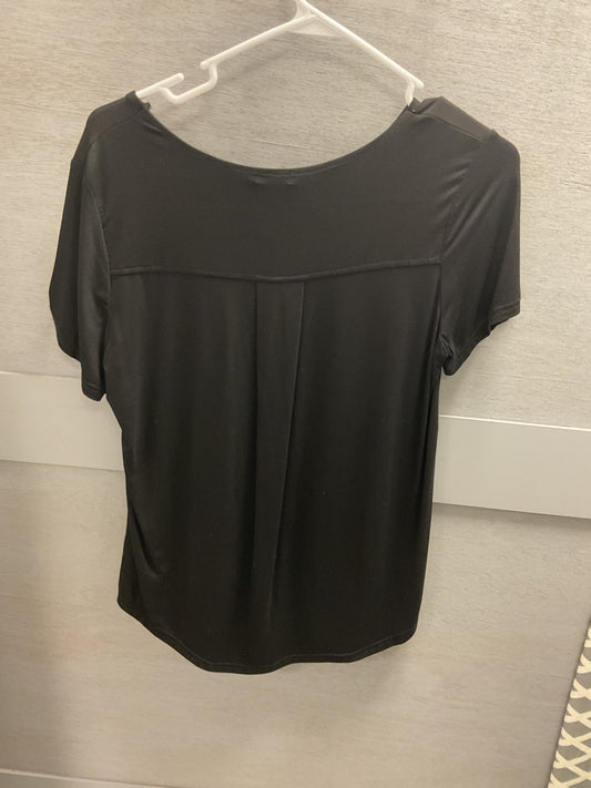 Black Stretch Short Sleeve Shirt