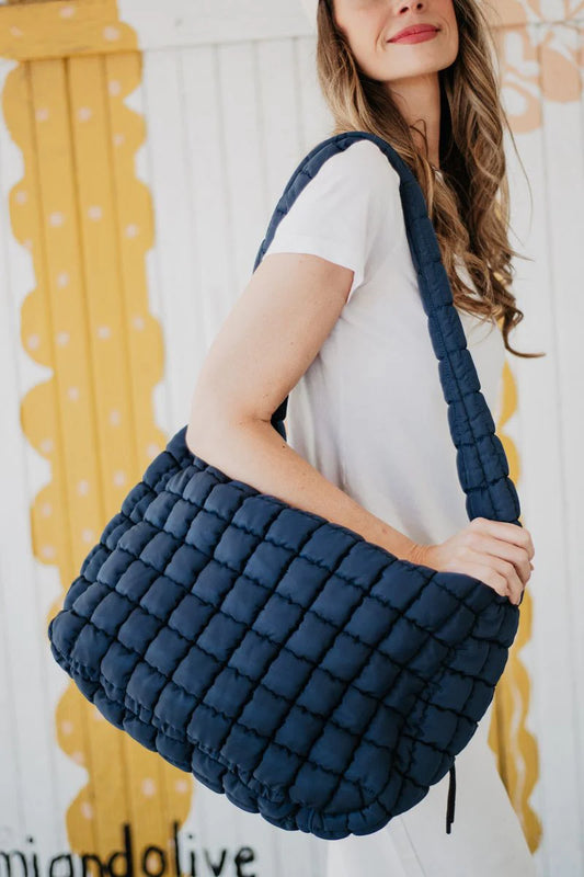 Puffer Quilted Tote Bag