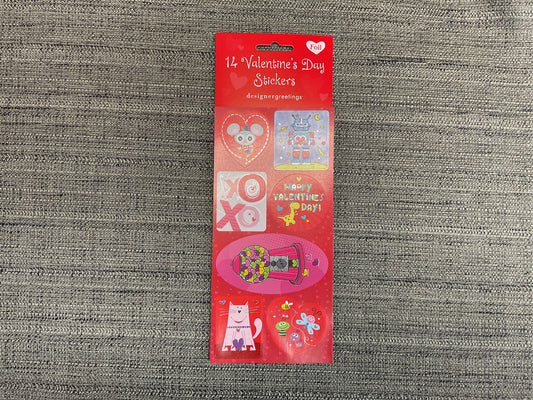 14 Foil Valentine’s Day Stickers