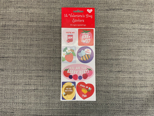 14 Glitter Valentine’s Day Stickers