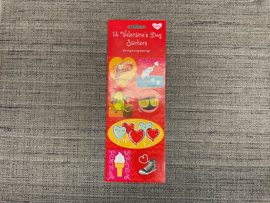 14 Glitter Valentine’s Day Stickers