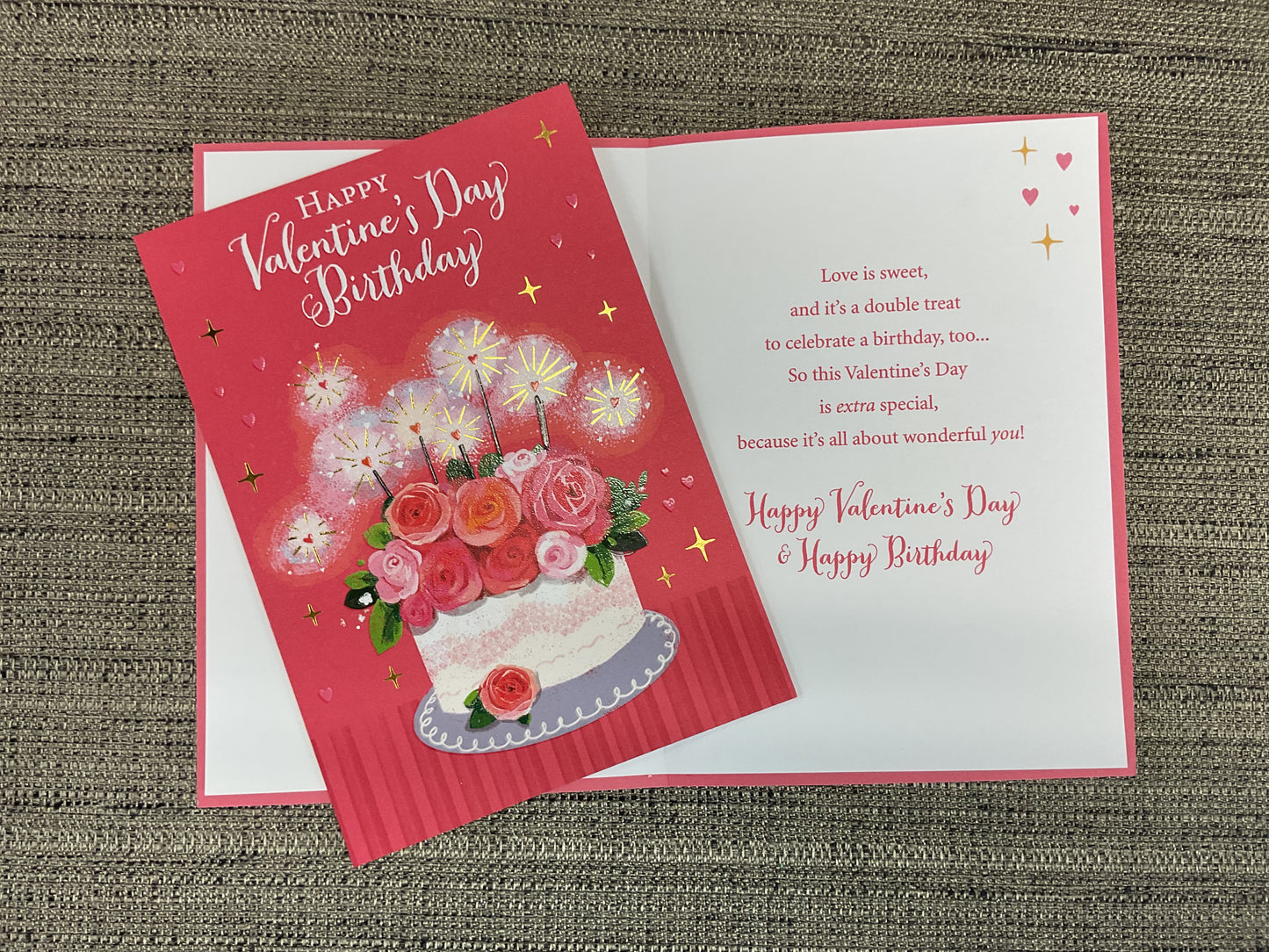 Happy Valentine’s Day Birthday Card