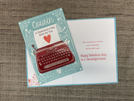 Valentine’s Day Card for Cousin