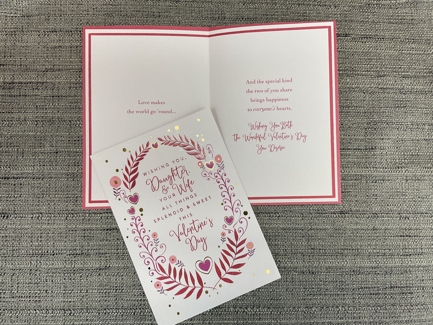 Valentine’s Day Card for Daughter & Wife