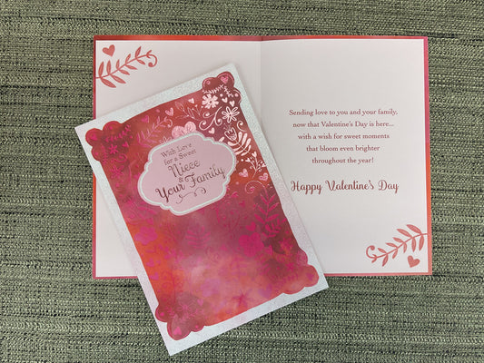 Valentine’s Day Card for Niece & Wife