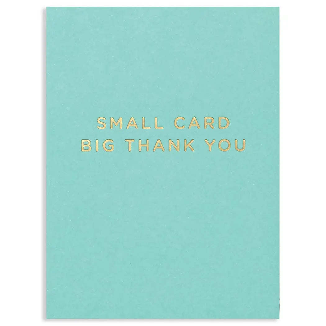 Small Card Big Thank You Greeting Card