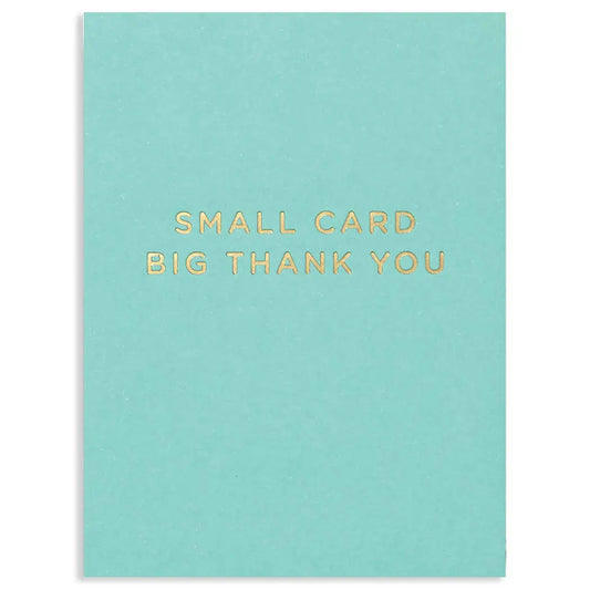 Small Card Big Thank You Greeting Card