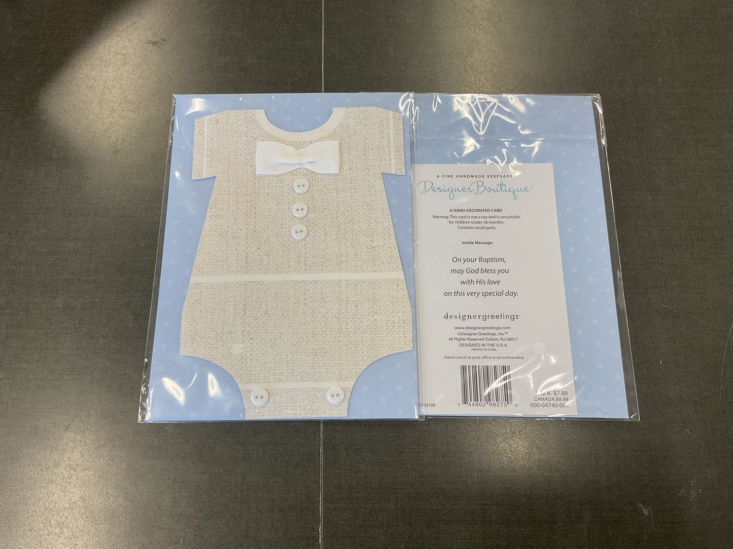 Boy Baptism Card