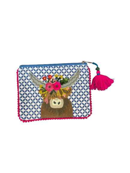 Embroidery Zipper Pouches