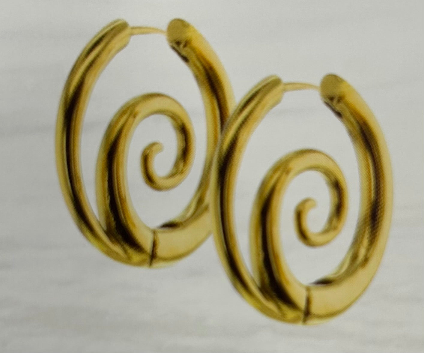 Lotus Waterproof Gold Earrings